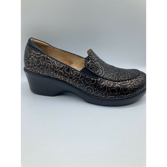 Women's Alegria Emm-548 Bronze Bouquet Clogs - Picture 4 of 8